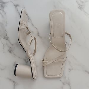 Zara nude straps sandals